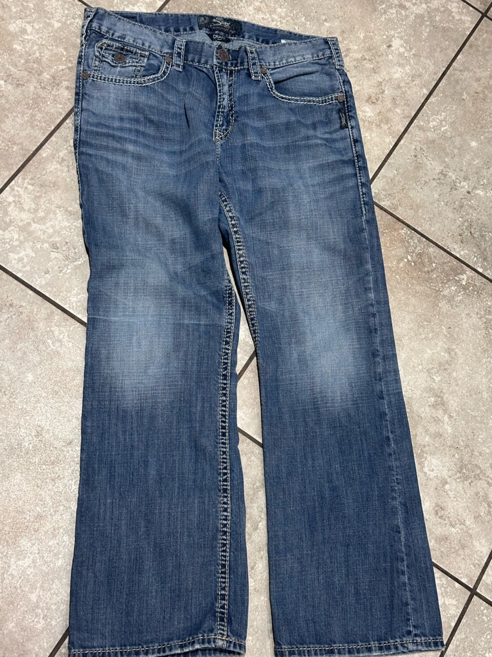 Silver denim jeans Craig 33x30 - Picture 2 of 3